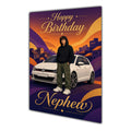 Happy Birthday Nephew Luxury Car Greeting Card A5