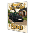 Happy Birthday Son Luxury Car Greeting Card A5