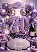 70th Birthday Card Daughter Granddaughter Niece Personalised A5 Size E985-4