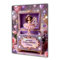 4th Birthday Card Girl Ballet Daughter Granddaughter Personalised A5 Size