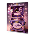 6th Birthday Card For Girls or Women, Daughter, Granddaughter, Niece, Sister, Mum, Friend, Ballet Dancing Ballerina