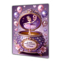 9th Birthday Card Girl Ballet Daughter Granddaughter Personalised A5 Size