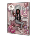 14th Birthday Card Granddaughter Daughter Black Girl Personalised A5 Size