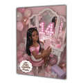 Personalised 14th Birthday Card - Girl at a Dressing Table