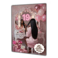 Personalised 18th Birthday Card - Girl at a Dressing Table