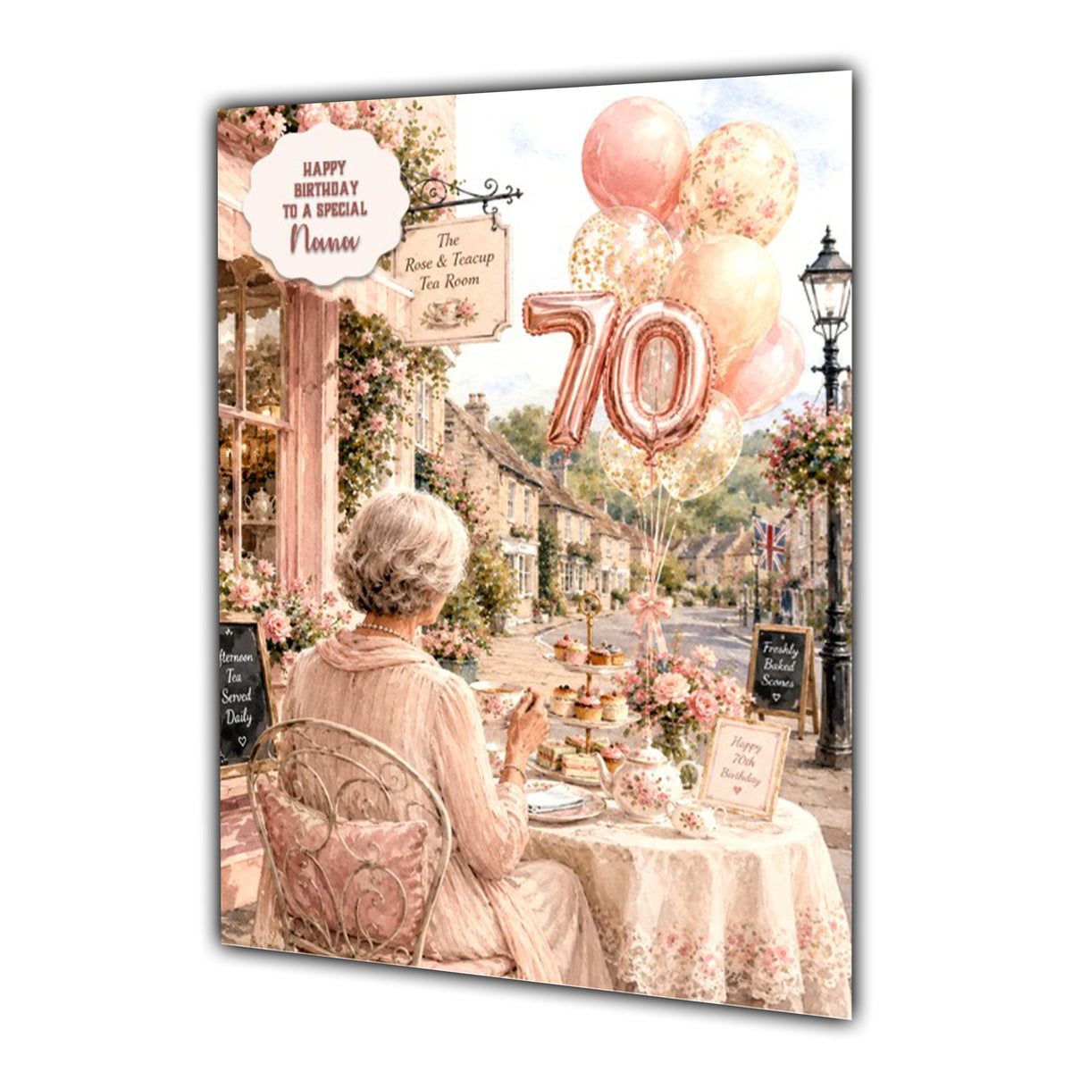 70th Birthday Card Women Mum Nana Auntie Sister Friend Wife A5 Size