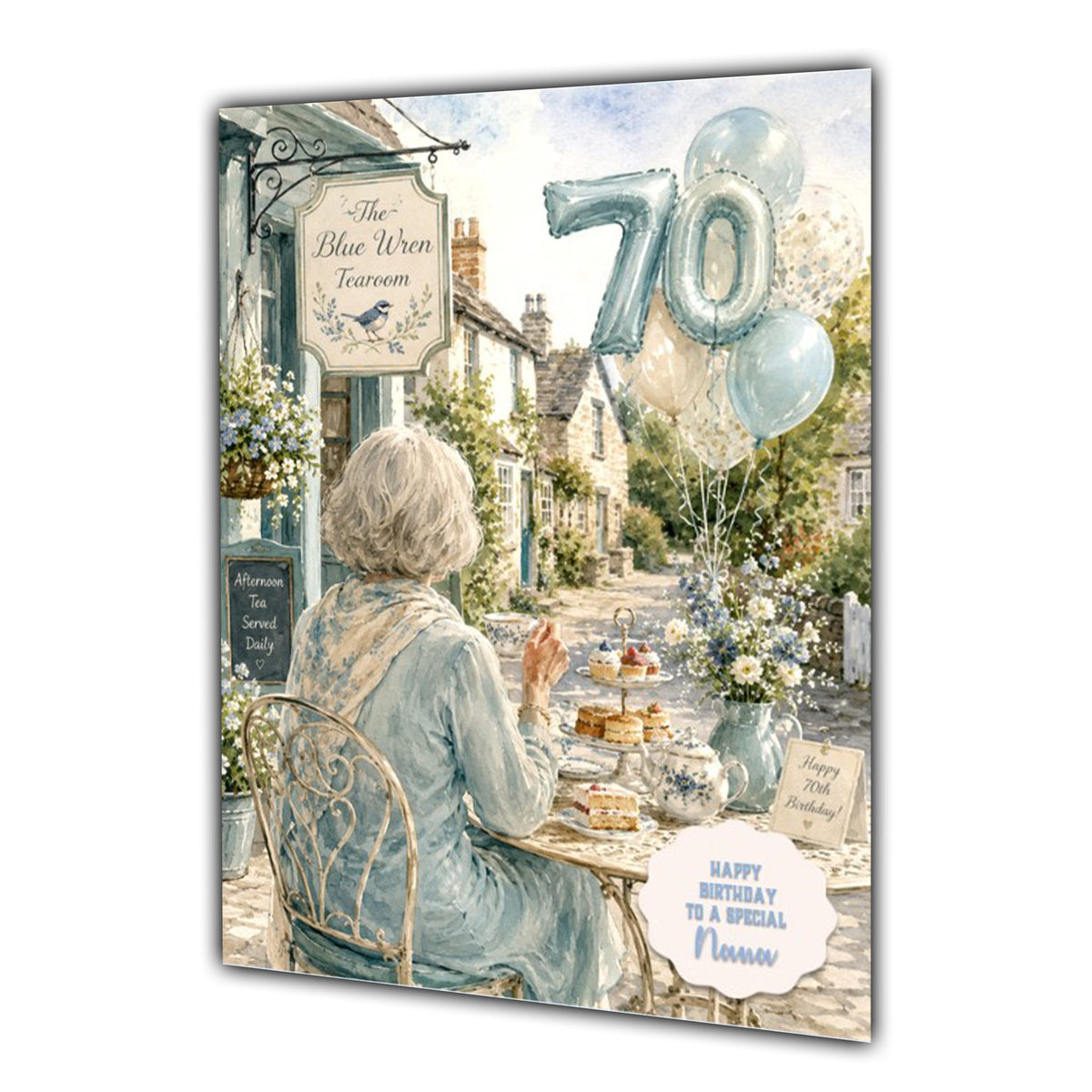 70th Birthday Card Women Mum Nana Auntie Sister Friend Wife A5 Size