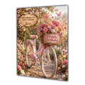 Personalised Birthday Card - Bicycle with Flowers in the Countryside