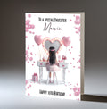 Personalised 10th Birthday Card for Girls - Dressing Table, Design 23