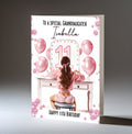 Personalised 11th Birthday Card for Girls - Dressing Table, Design 5
