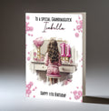 Personalised 11th Birthday Card for Girls - Dressing Table, Design 9