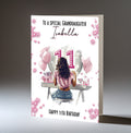 Personalised 11th Birthday Card for Girls - Dressing Table, Design 12