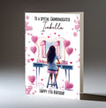 Personalised 11th Birthday Card for Girls - Dressing Table, Design 15