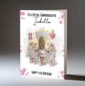Personalised 11th Birthday Card for Girls - Dressing Table, Design 22