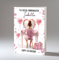 Personalised 12th Birthday Card for Girls - Dressing Table, Design 9
