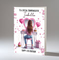 Personalised 12th Birthday Card for Girls - Dressing Table, Design 11