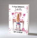 Personalised 12th Birthday Card for Girls - Dressing Table, Design 19