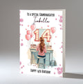 Personalised 14th Birthday Card for Girls - Dressing Table, Design 5