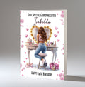 Personalised 14th Birthday Card for Girls - Dressing Table, Design 9