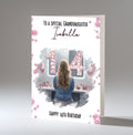 Personalised 14th Birthday Card for Girls - Dressing Table, Design 17