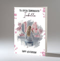Personalised 14th Birthday Card for Girls - Dressing Table, Design 18