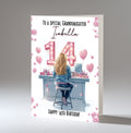 Personalised 14th Birthday Card for Girls - Dressing Table, Design 19