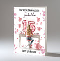 Personalised 15th Birthday Card for Girls - Dressing Table, Design 20