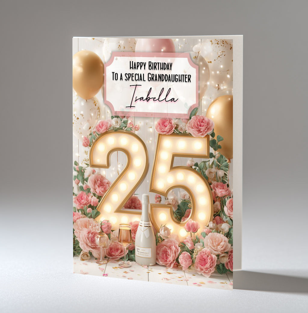 Personalised Birthday Card for Her Women Female ANY AGE ANY RELATION