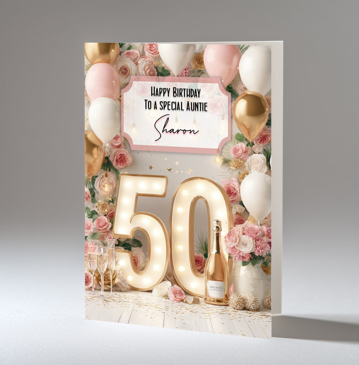 Personalised Birthday Card for Her Women Female ANY AGE ANY RELATION