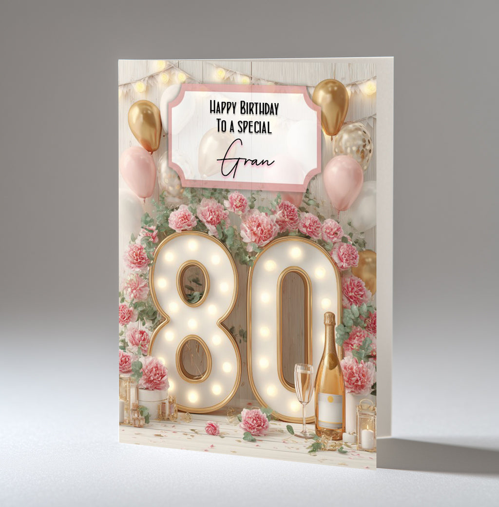 Personalised Birthday Card for Her Women Female ANY AGE ANY RELATION