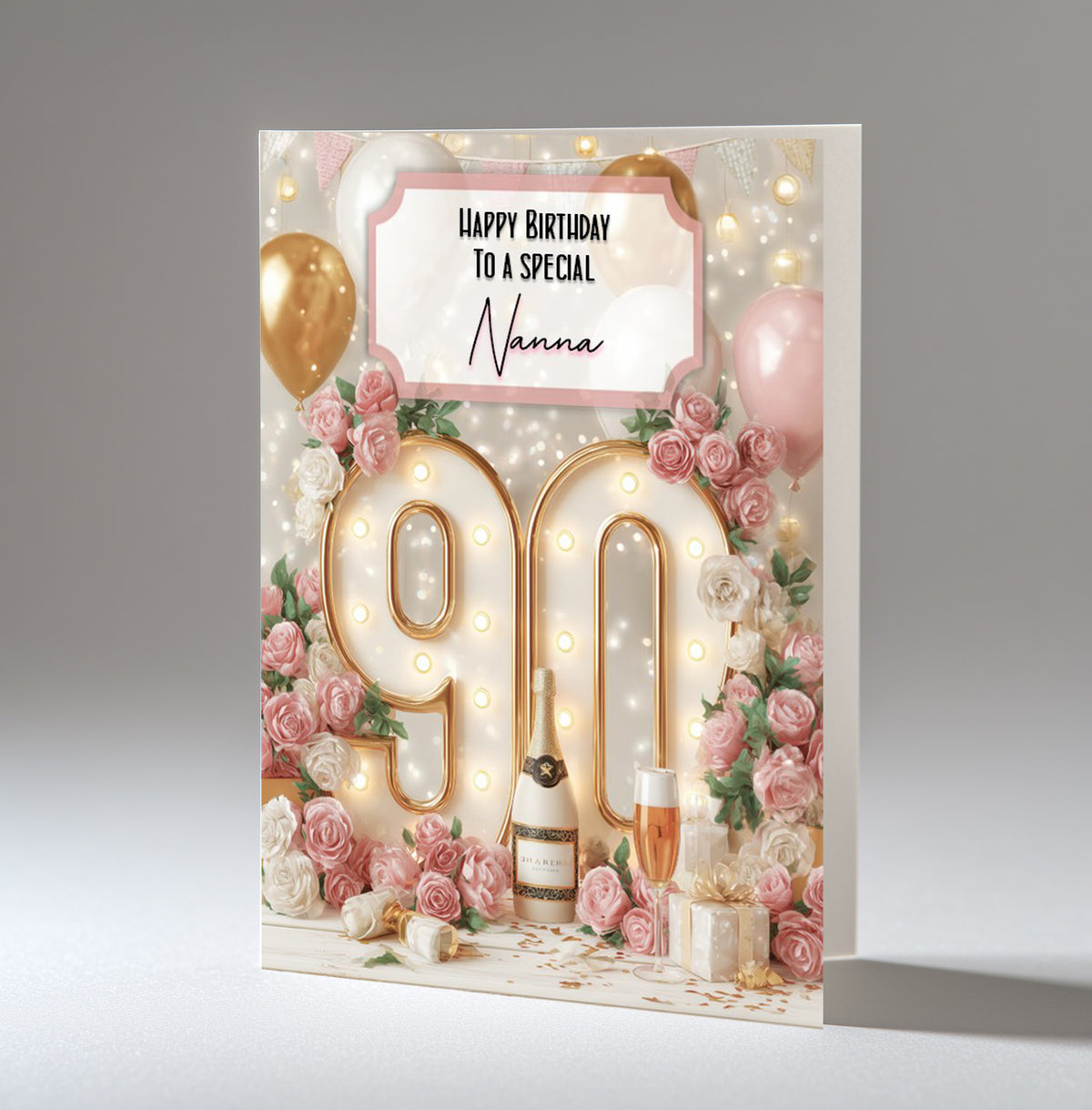Personalised Birthday Card for Her Women Female ANY AGE ANY RELATION
