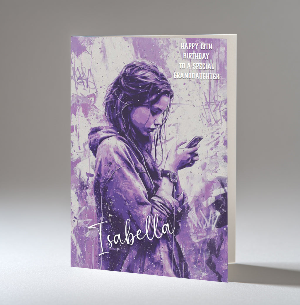 Birthday Card for Teenage Girls, Granddaughter, Daughter, Niece A5 Size
