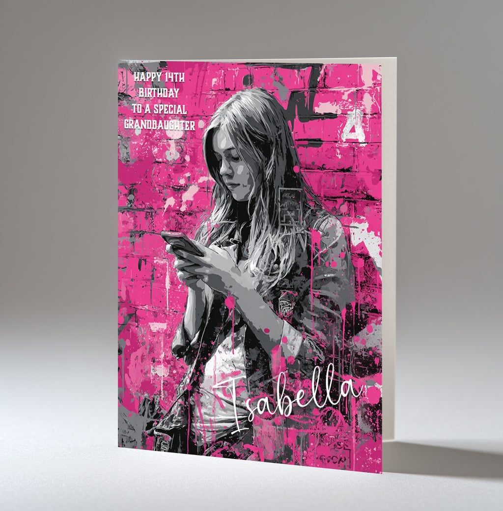 Birthday Card For Girls, Granddaughter, Niece, Daughter, Friend, Teenager, Fashion, A5 in size,