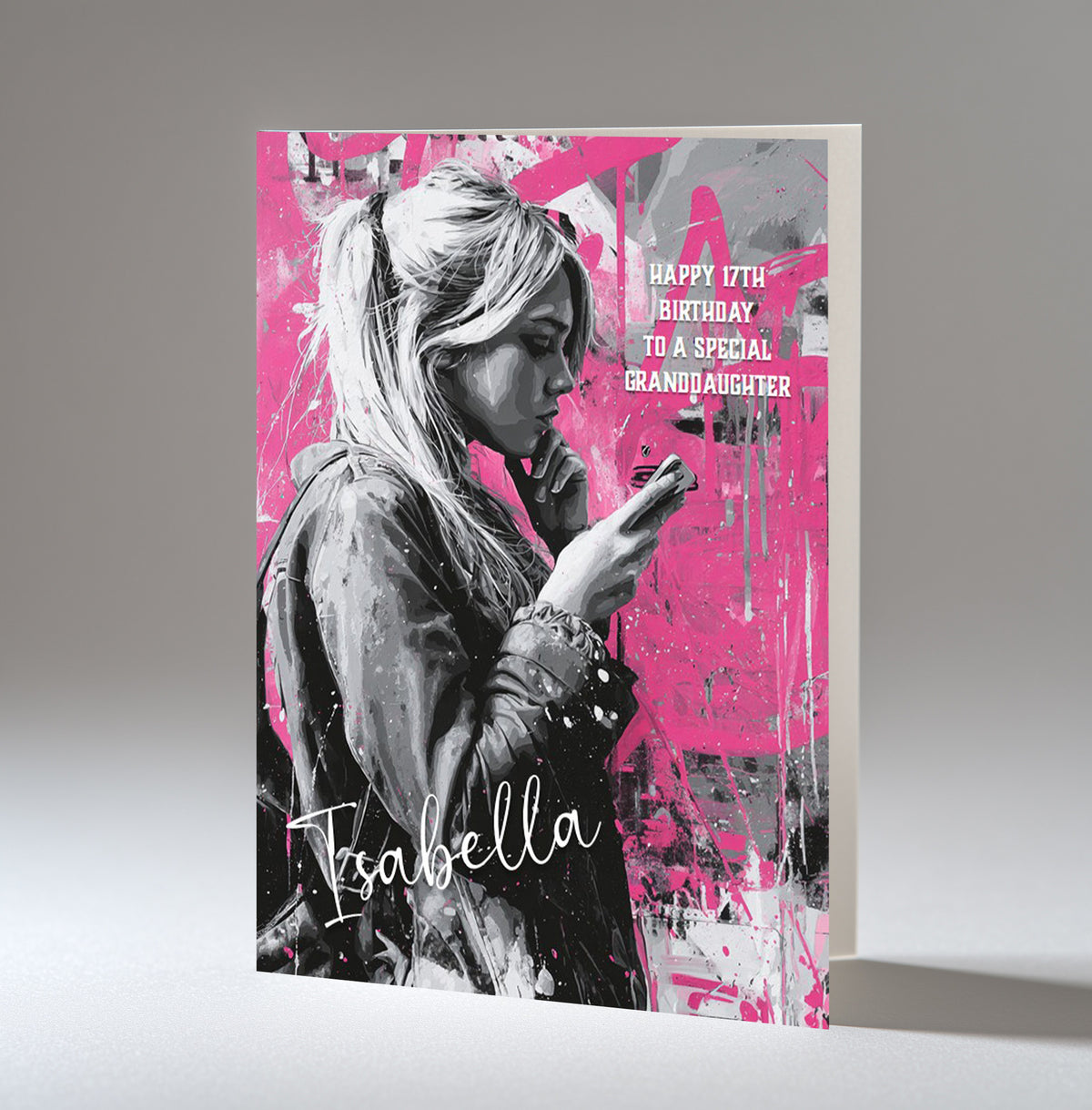 Birthday Card For Girls, Granddaughter, Niece, Daughter, Friend, Teenager, Fashion, A5 in size,
