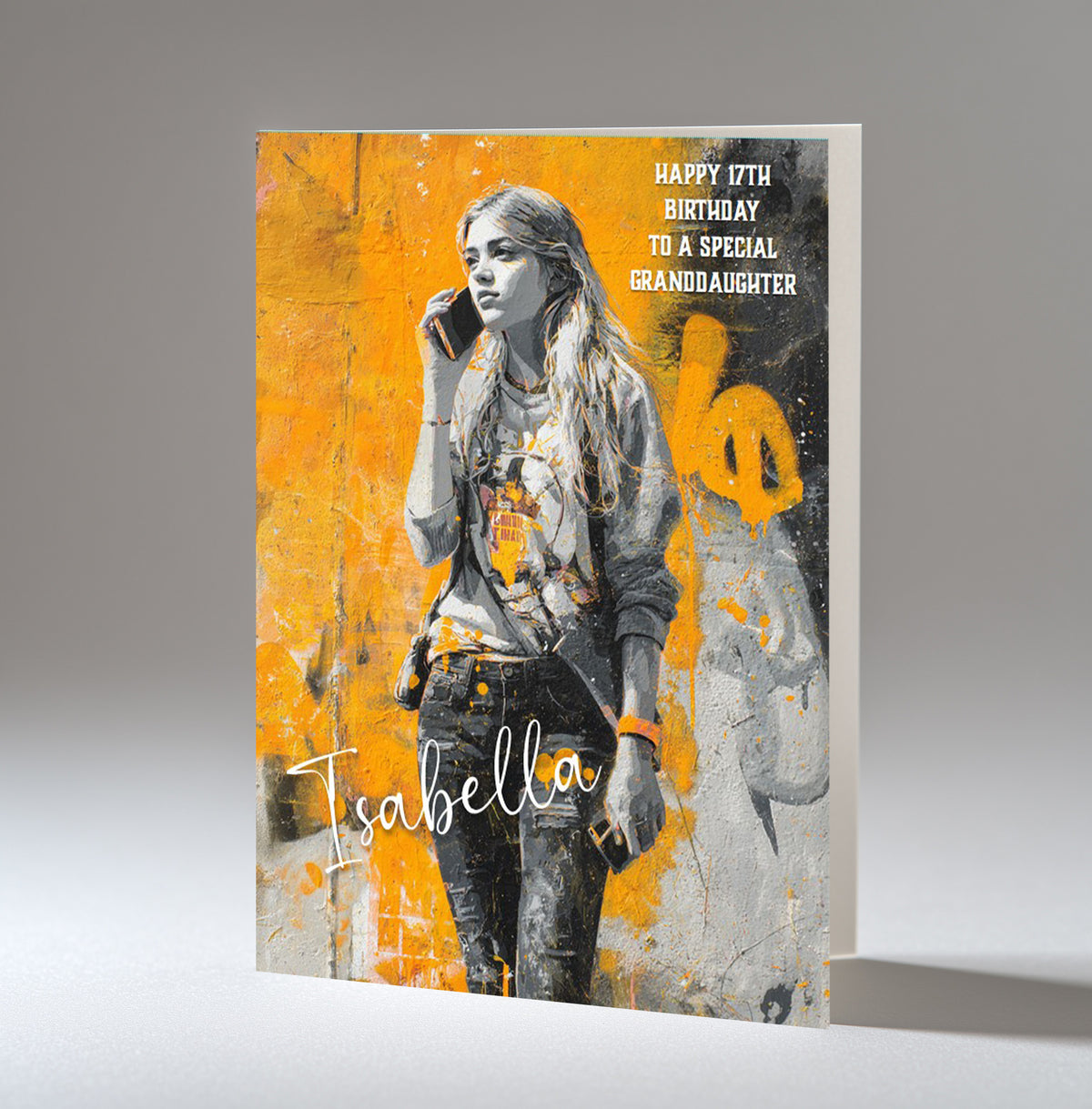Birthday Card For Girls, Granddaughter, Niece, Daughter, Friend, Teenager, Personalised, Fashion, A5 in size,