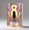 8th Birthday Card For Girls, Granddaughter, Niece, Daughter, Friend, Teenager, Personalised, Dressing Table, Black Hair, A5 in size,