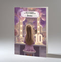 10th Birthday Card Girl, Granddaughter, Daughter, Niece, Blond Hair A5 Size