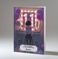 11th Birthday Card For Girls, Granddaughter, Niece, Daughter, Friend, Teenager, Personalised, Dressing Table, Black Hair, A5 in size,