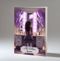 11th Birthday Card For Girls, Daughter, Granddaughter, Niece, Black Hair, A5 Size,