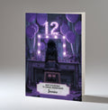 12th Birthday Card For Girls, Granddaughter, Niece, Daughter, Friend, Teenager, Personalised, Dressing Table, Black Hair, A5 in size,