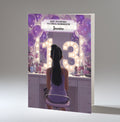 13th Birthday Card For Girls, Granddaughter, Niece, Daughter, Friend, Teenager, Personalised, Dressing Table, Black Hair, A5 in size,