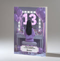 13th Birthday Card For Girls, Daughter, Granddaughter, Niece, Black Hair, A5 Size,