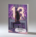 13th Birthday Card For Girls, Granddaughter, Niece, Daughter, Friend, Teenager, Personalised, Dressing Table, Black Hair, A5 in size,
