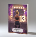 13th Birthday Card For Girls, Daughter, Granddaughter, Niece, Blonde Hair, A5 Size,