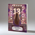13th Birthday Card Girl, Granddaughter, Daughter Niece, Blonde Hair A5 Size