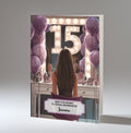 15th Birthday Card For Girls, Daughter, Granddaughter, Niece, Brown Hair, A5 Size,