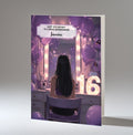 16th Birthday Card For Girls, Granddaughter, Niece, Daughter, Friend, Teenager, Personalised, Dressing Table, Black Hair, A5 in size,