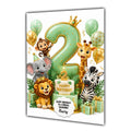 2nd Birthday Card for Boys Personalised, Son, Grandson, Nephew,  A5 Size