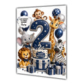 2nd Birthday Card for Boys Personalised, Son, Grandson, Nephew,  A5 Size