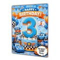 3rd Birthday Card for Boys Personalised, Son, Grandson, Nephew,  A5 Size